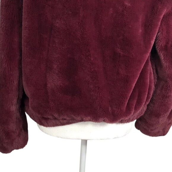 French Connection Small Faux Fur Jacket Full Zip Purple Buona $168 - Picture 10 of 12
